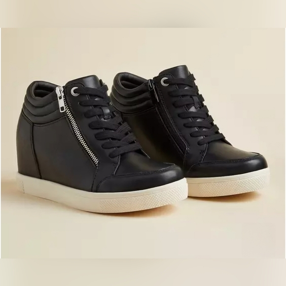 torrid Shoes - Torrid Doubke Zip Wwdge Sneakers-Size 9WW